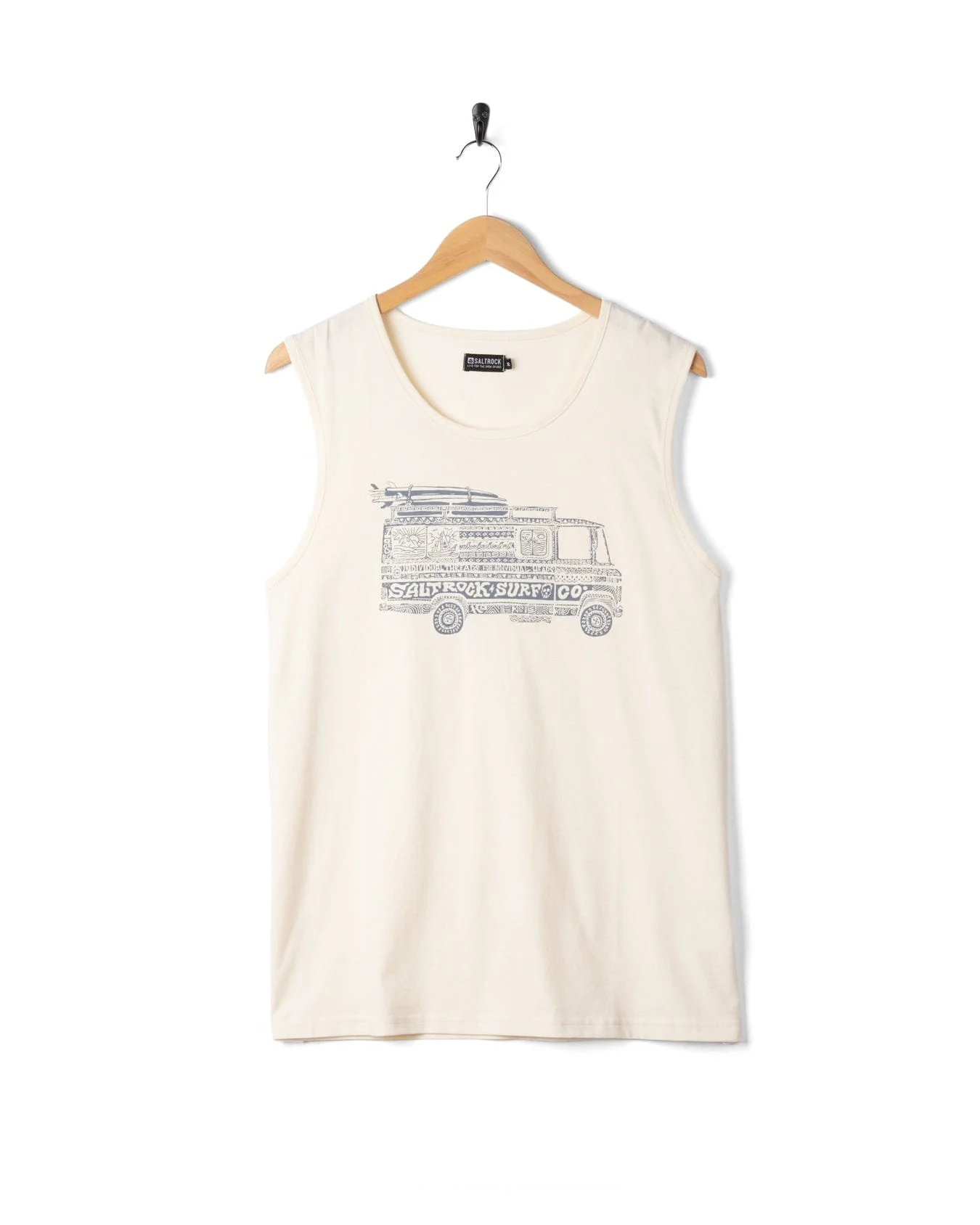 Trail Bus - Mens Vest - Cream - Image 6