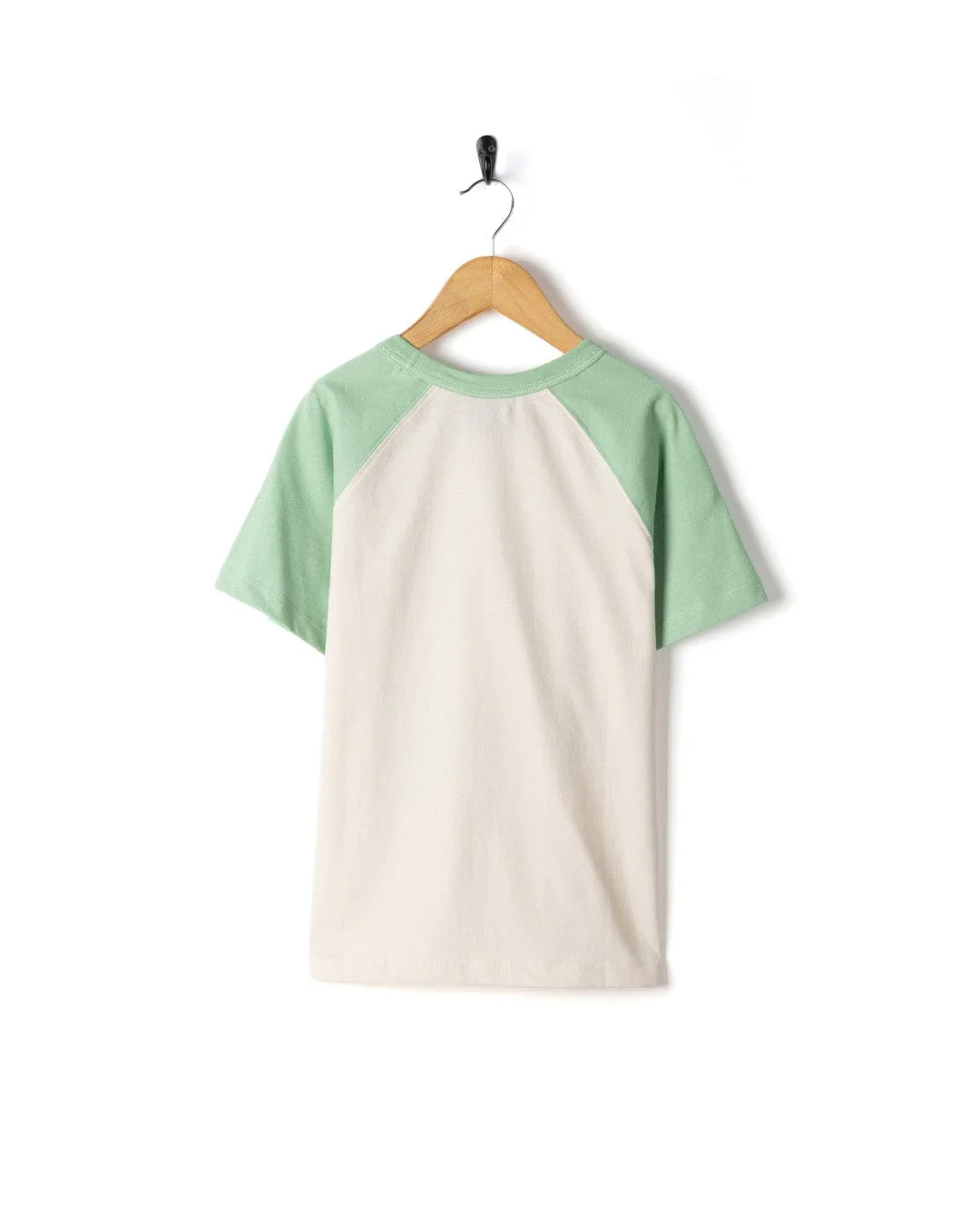Trail - Kids Short Sleeve Raglan T-Shirt - Cream - Image 3