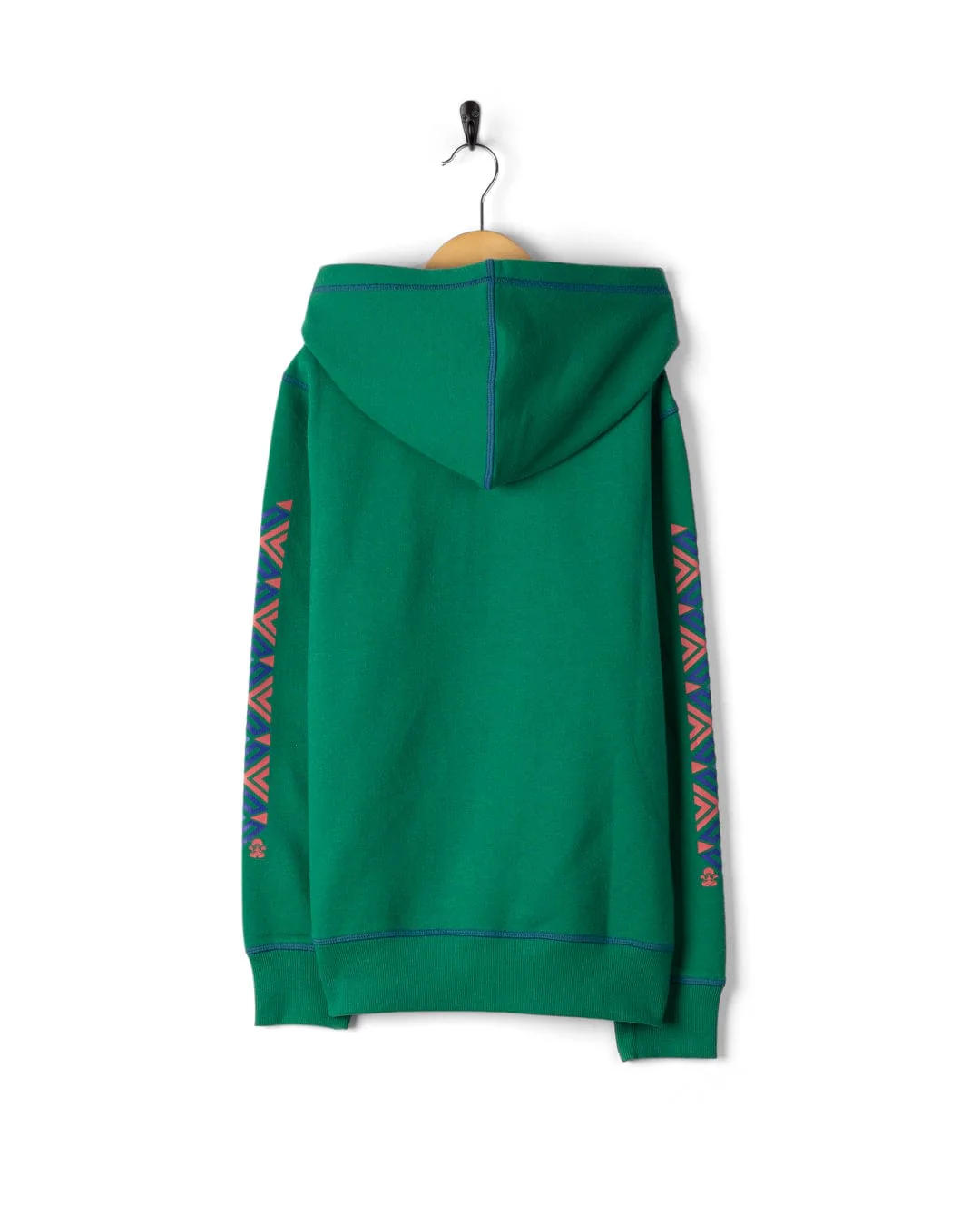 Treehouse Stripe Arm - Kids Hoodie - Green - Image 4