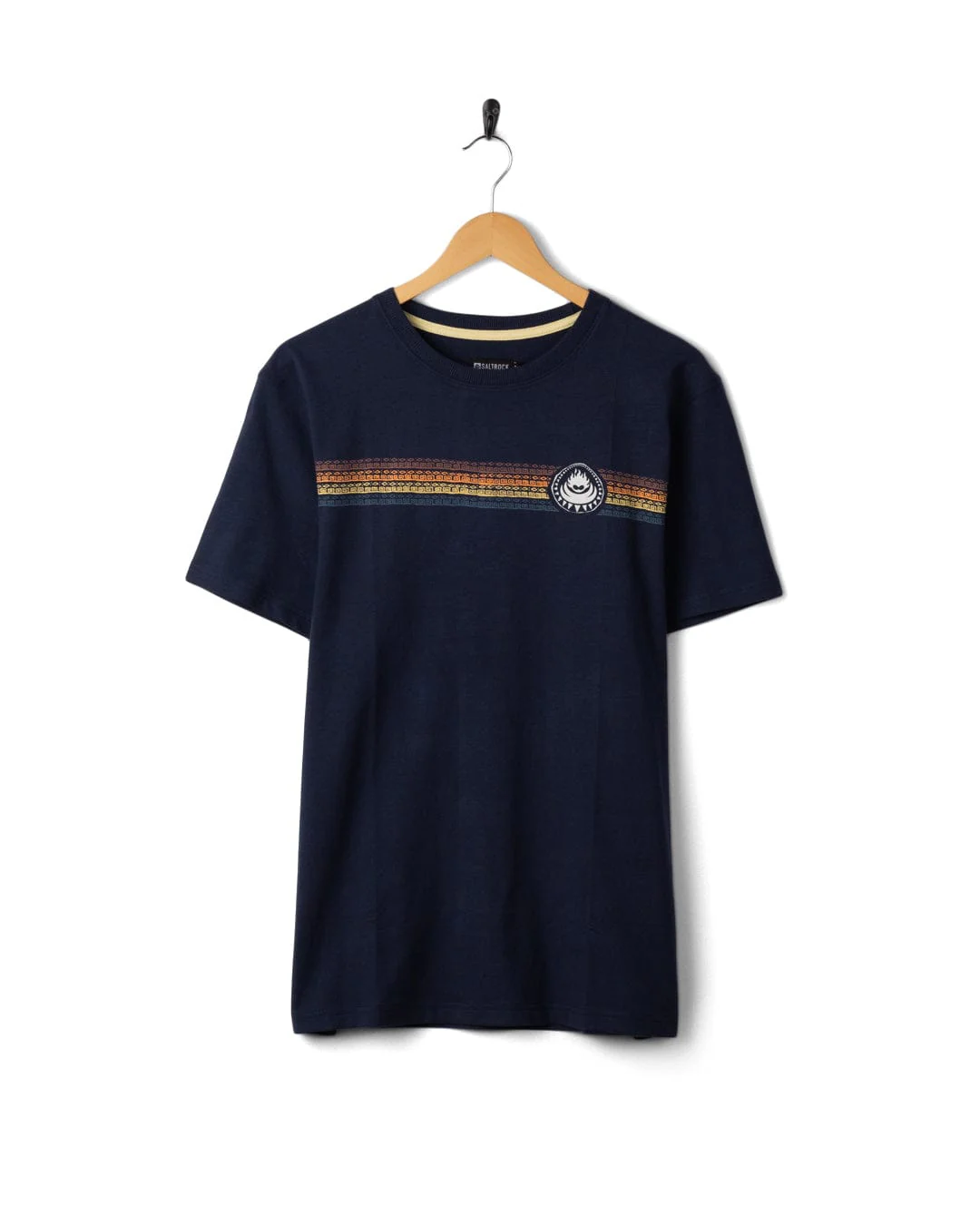 Tribal Stripe - Mens Short Sleeve T-Shirt - Blue - Image 5