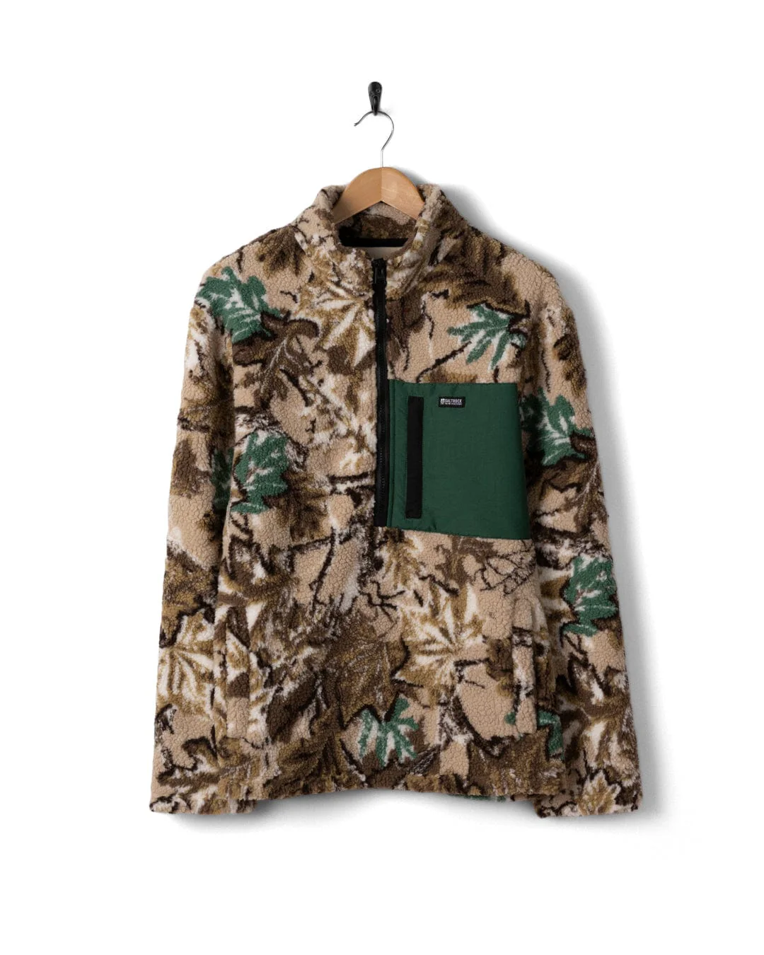 True Camo - Mens 1/4 Neck Fleece - Camo - Image 3