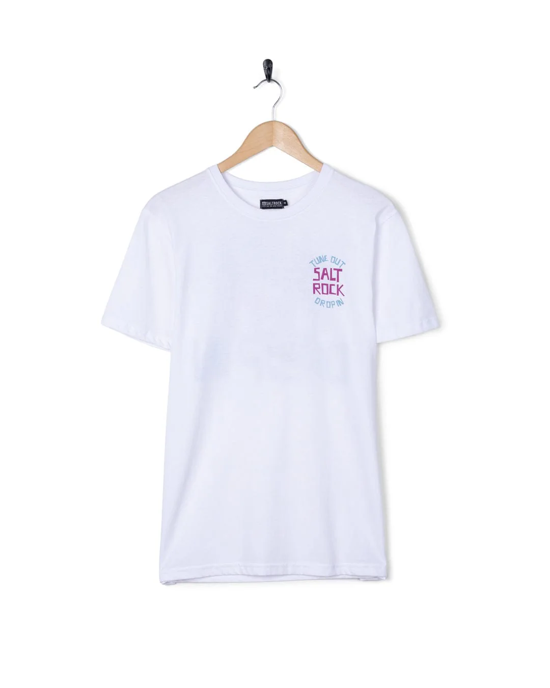 Tune Out - Mens Short Sleeve T-Shirt - White - Image 9