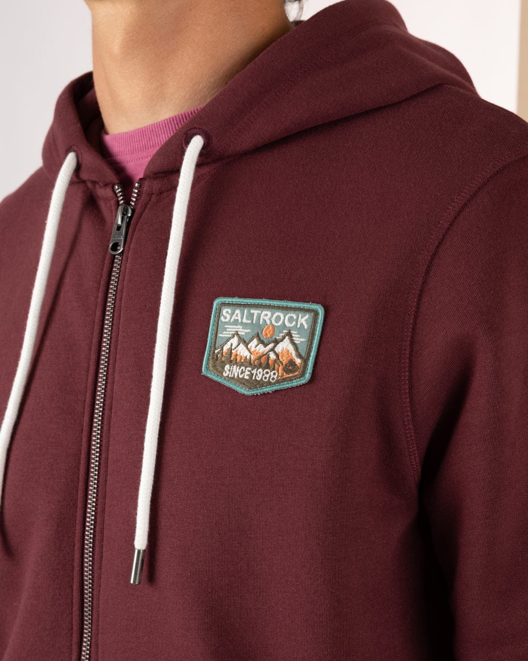 Uplands - Mens Zip Hoodie - Purple - Image 5