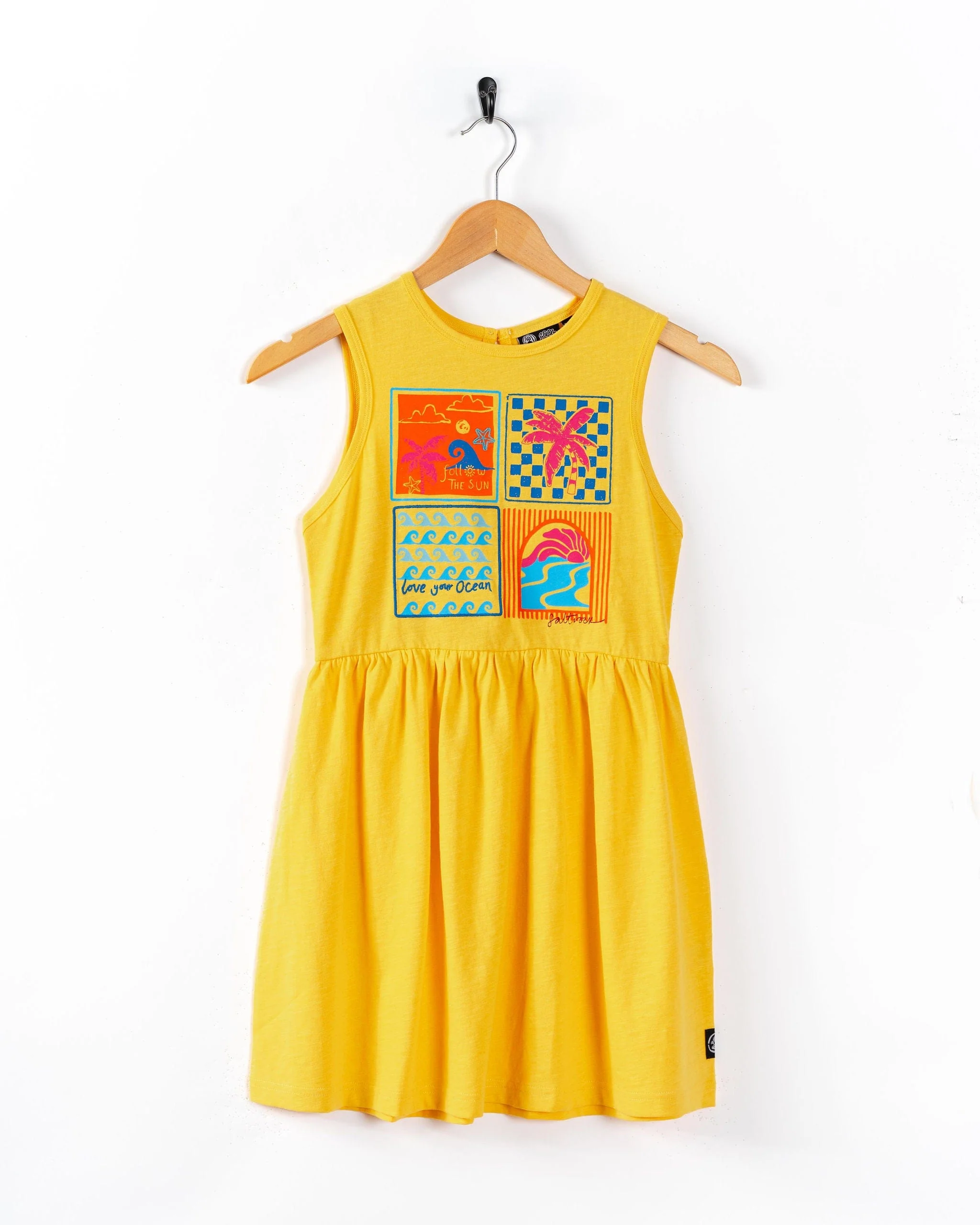Vacay - Kids Dress - Yellow - Image 2