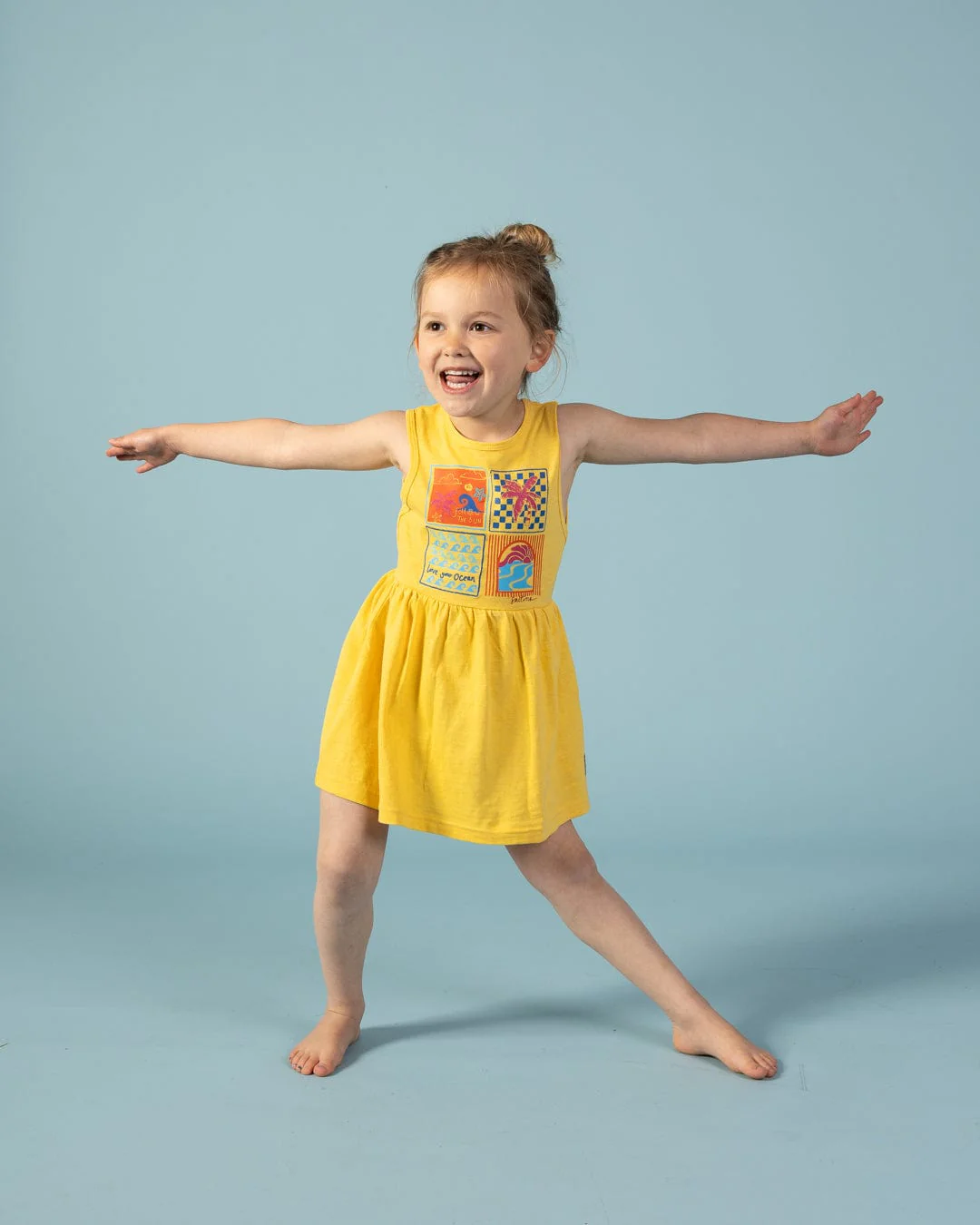 Vacay - Kids Dress - Yellow - Image 7