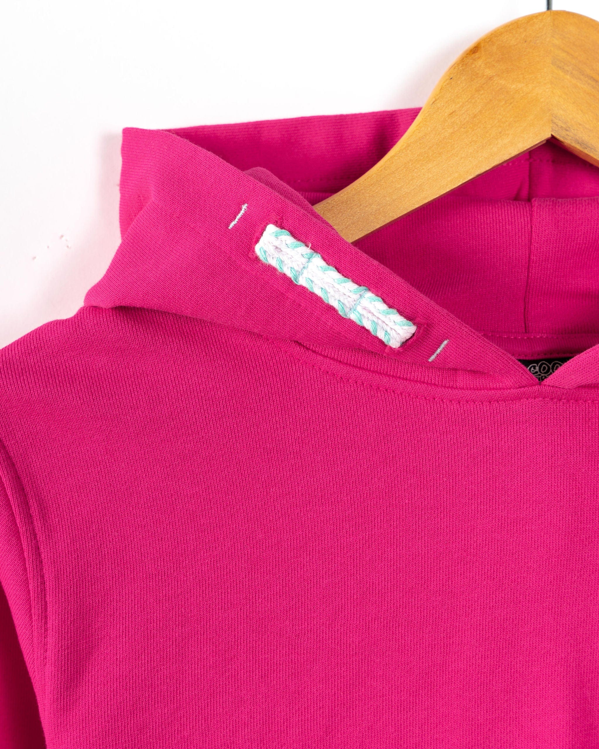 Vacay - Kids Cropped Pop Hoodie - Pink - Image 10
