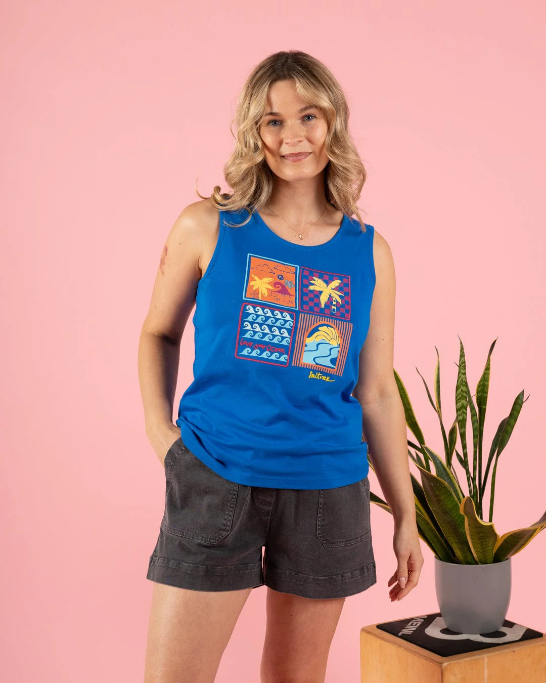 Vacay - Womens Vest - Blue - Image 6