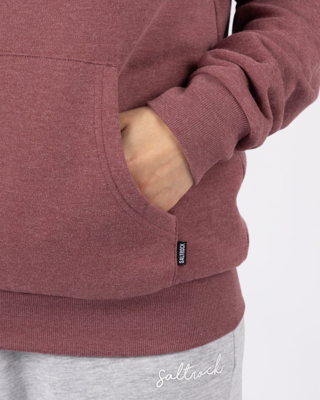 Velator - Womens Borg Lined Hoodie - Burgundy - Image 5