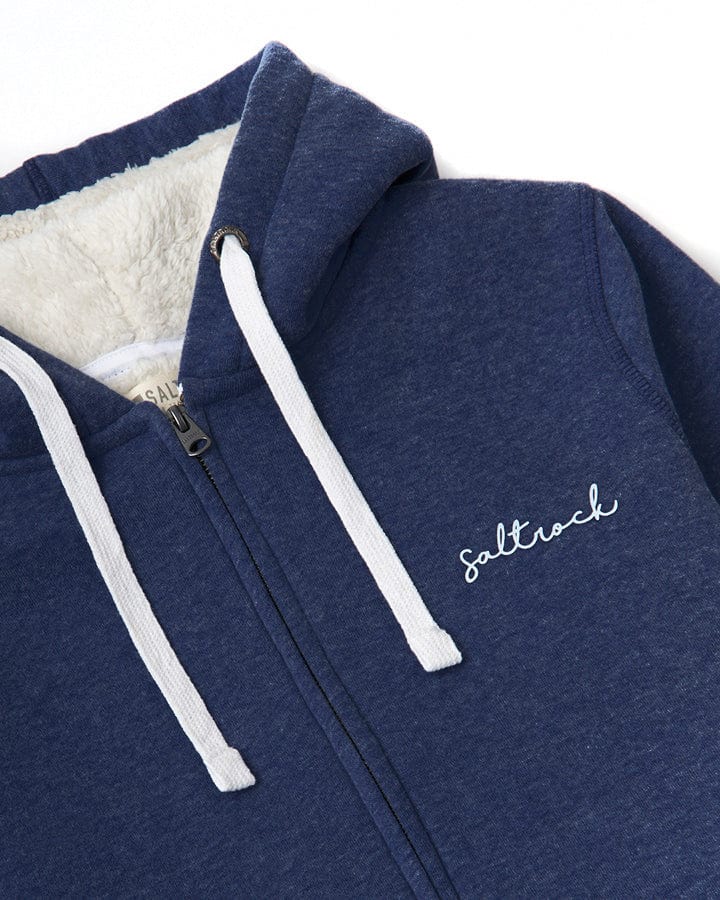 Velator - Womens Borg Lined Hoodie - Blue - Image 6