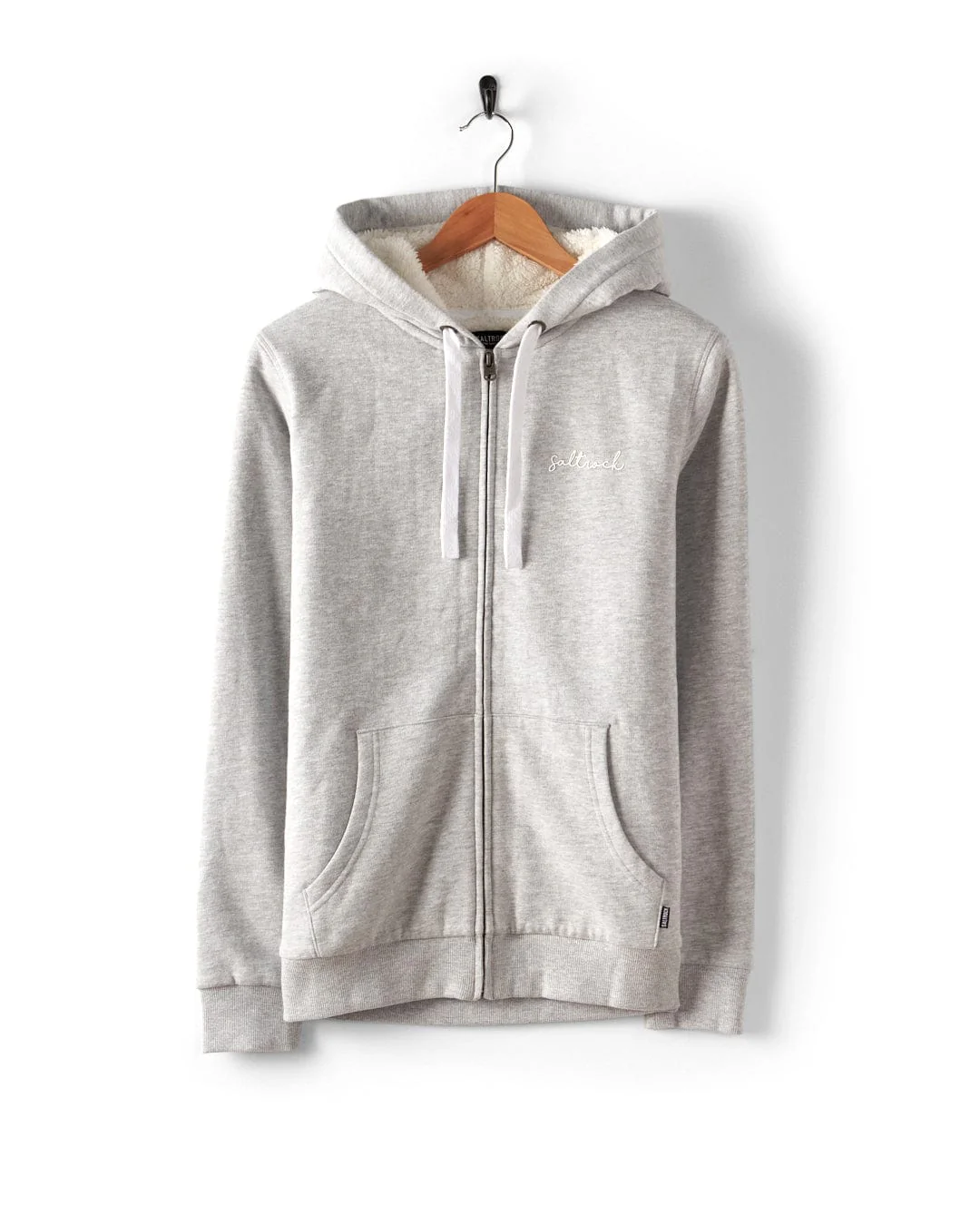 Velator - Womens Borg Lined Hoodie - Grey - Image 7