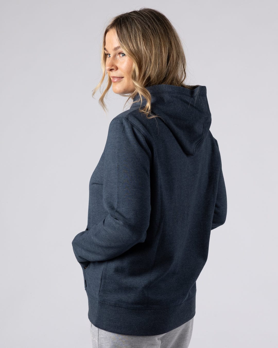 Velator - Womens Pop Hoodie - Blue Marl - Image 3