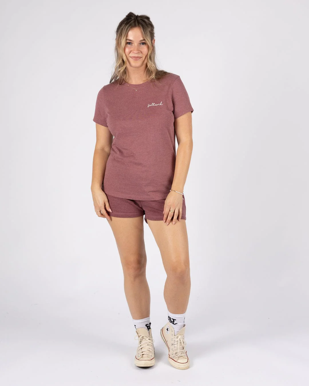 Velator - Womens Short Sleeve T-Shirt - Burgundy - Image 4