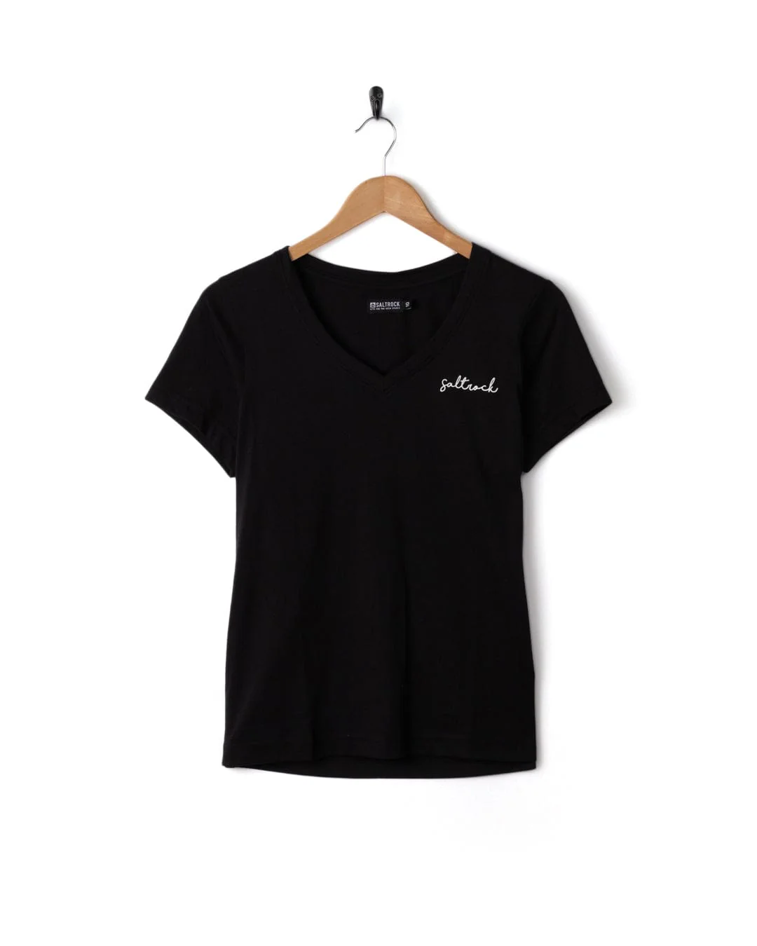 Velator - Womens Short Sleeve V-Neck T-Shirt - Black - Image 2