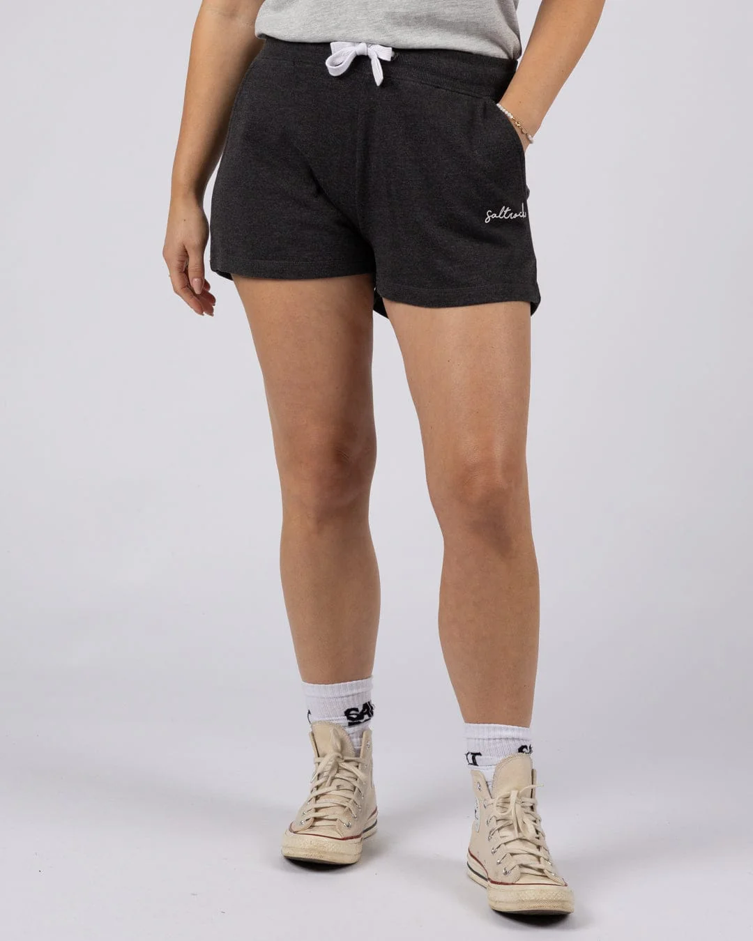 Velator  - Womens Sweat Short - Dark Grey - Image 6