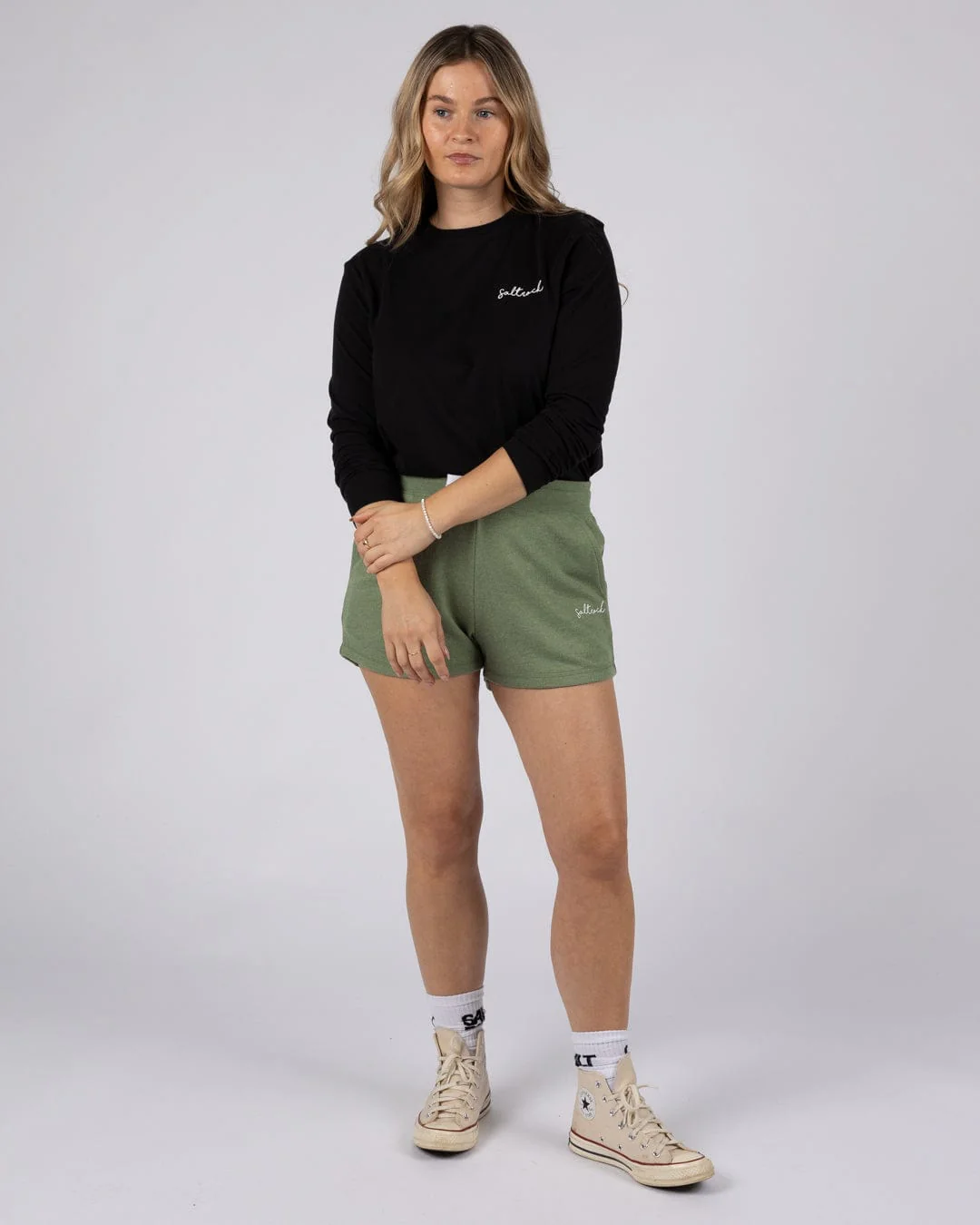 Velator - Womens Sweat Shorts - Green - Image 2