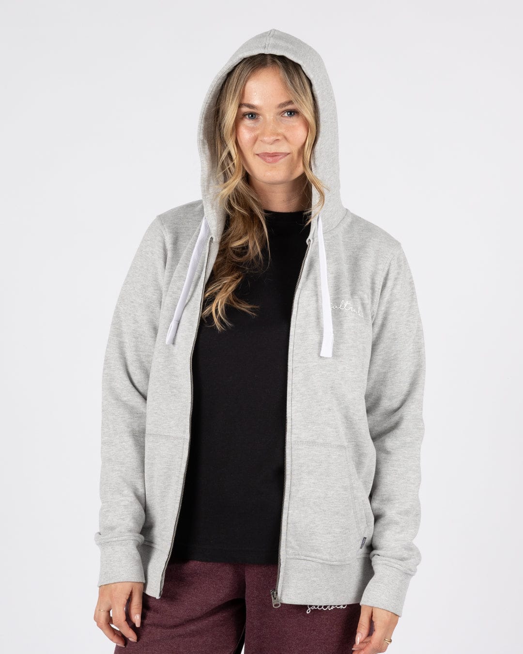 Velator - Womens Zip Hoodie - Grey - Image 3