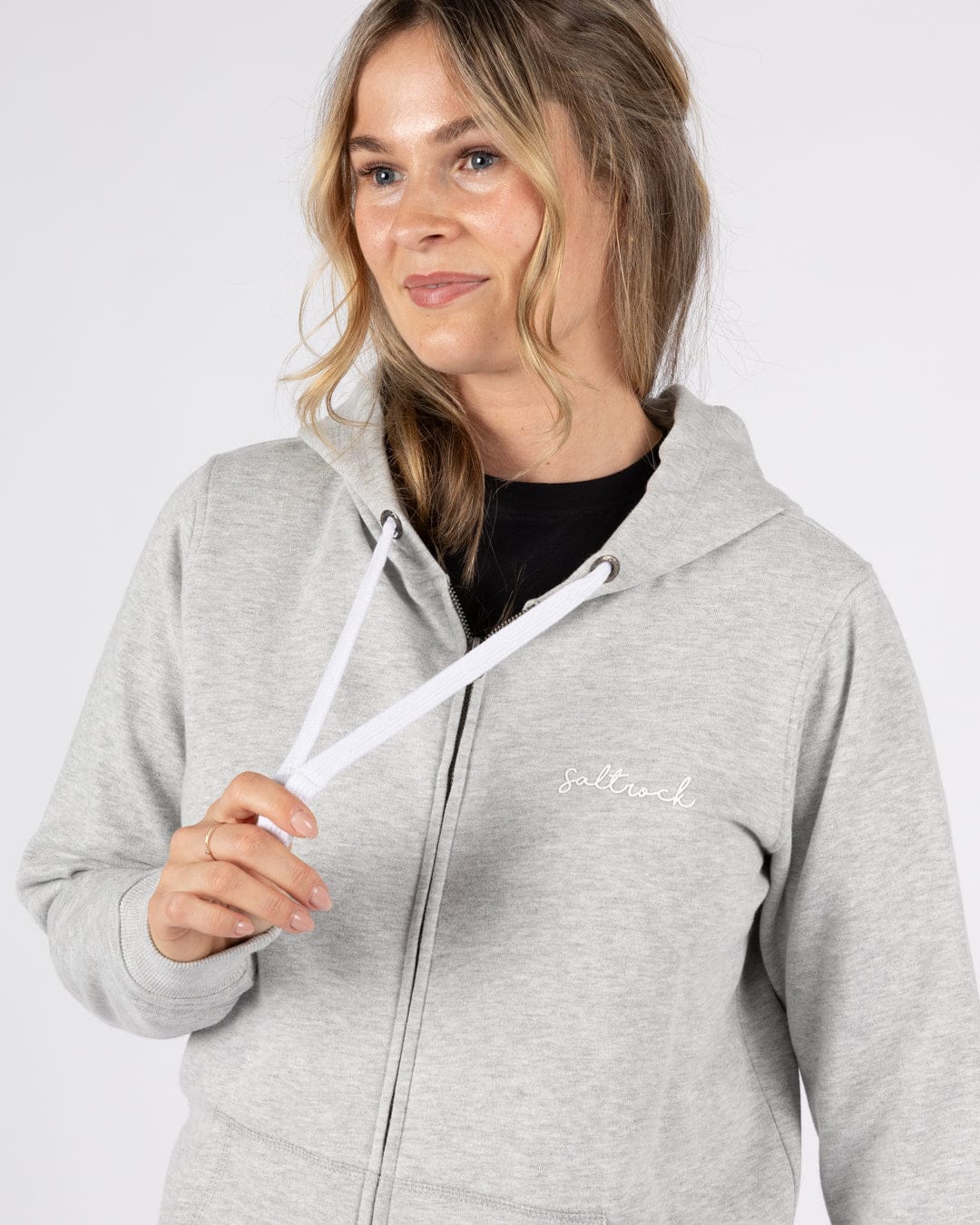 Velator - Womens Zip Hoodie - Grey - Image 5