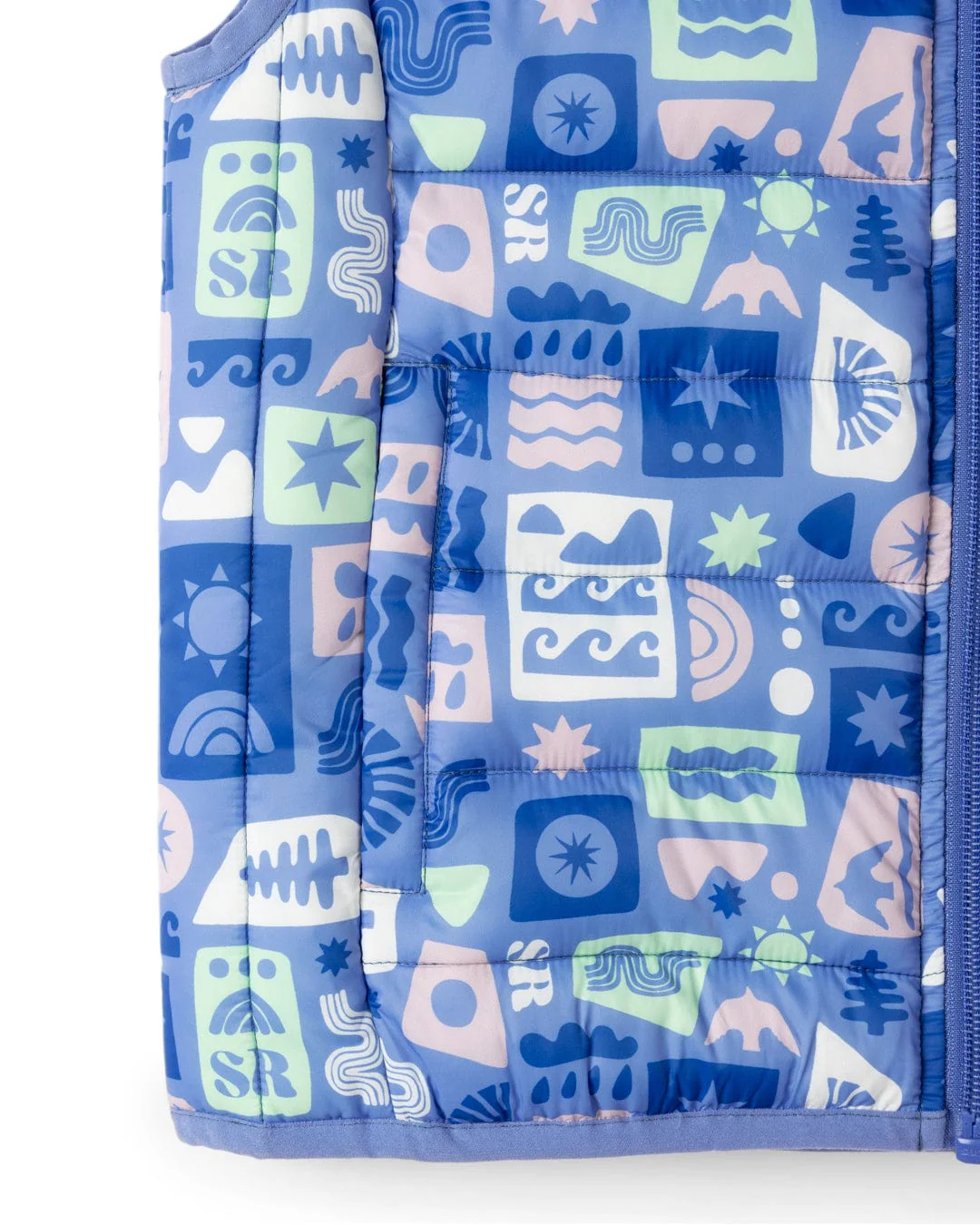 Venture - Kids Water Resistant Gilet - Blue - Image 4