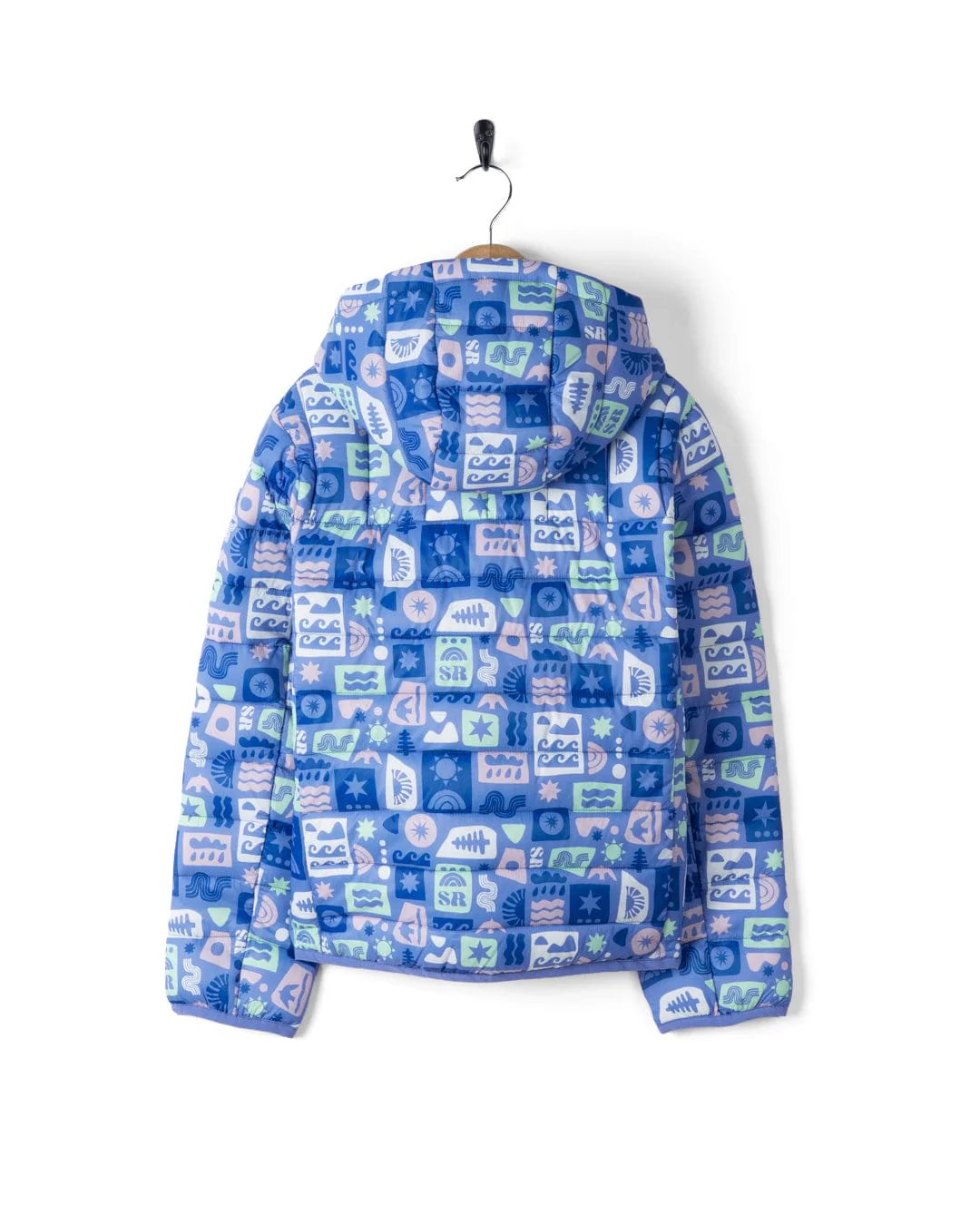 Venture - Kids Water Resistant Padded Jacket - Blue - Image 3