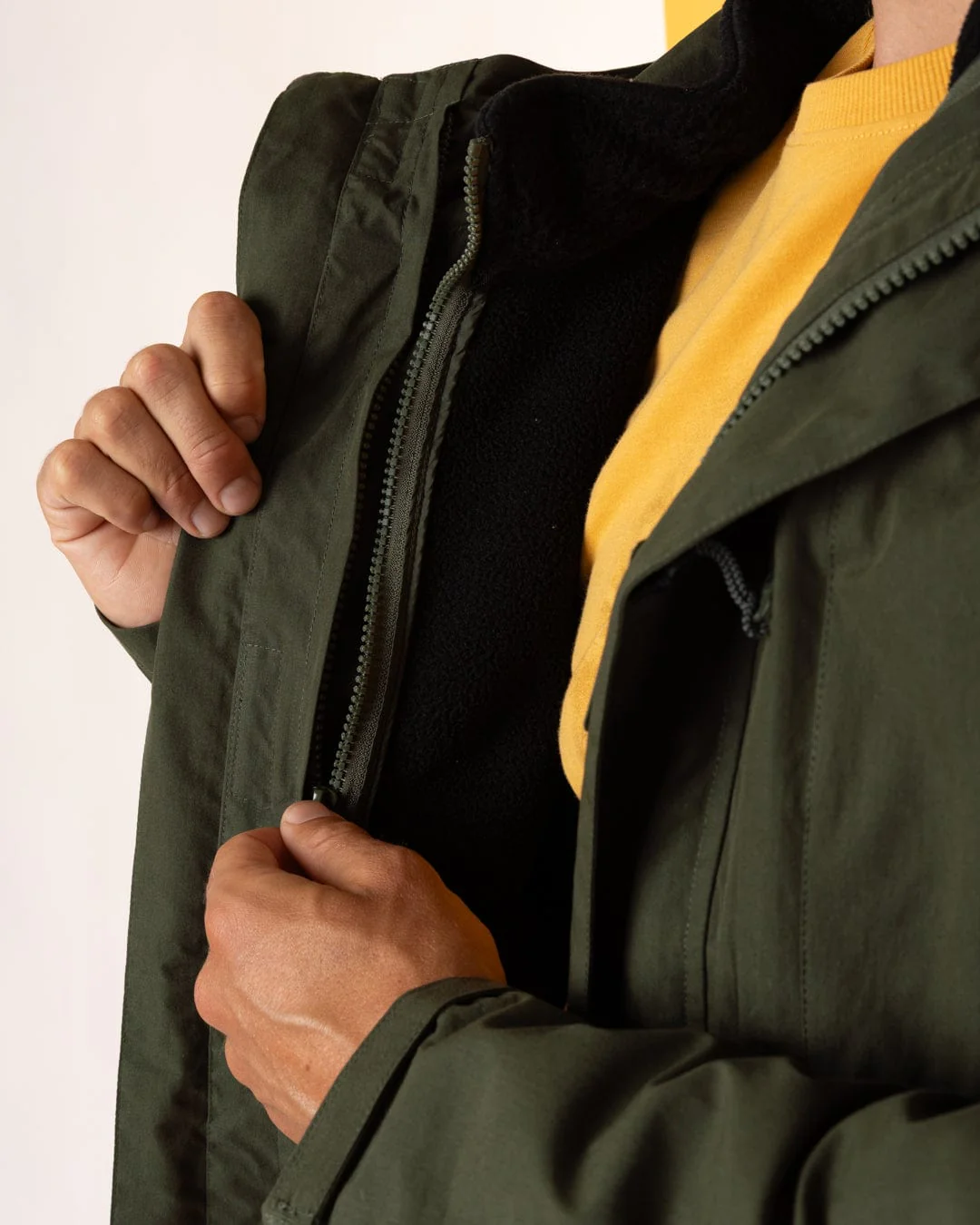 Verses - Mens Water Resistant 3 in 1 Jacket - Green - Image 11