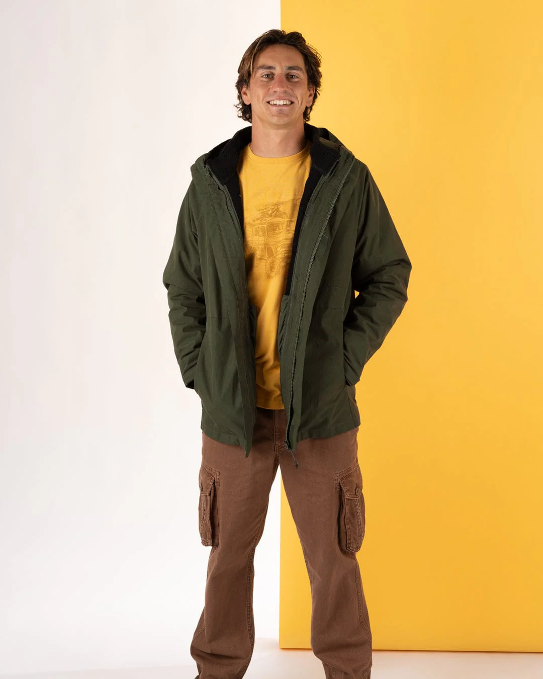 Verses - Mens Water Resistant 3 in 1 Jacket - Green - Image 16