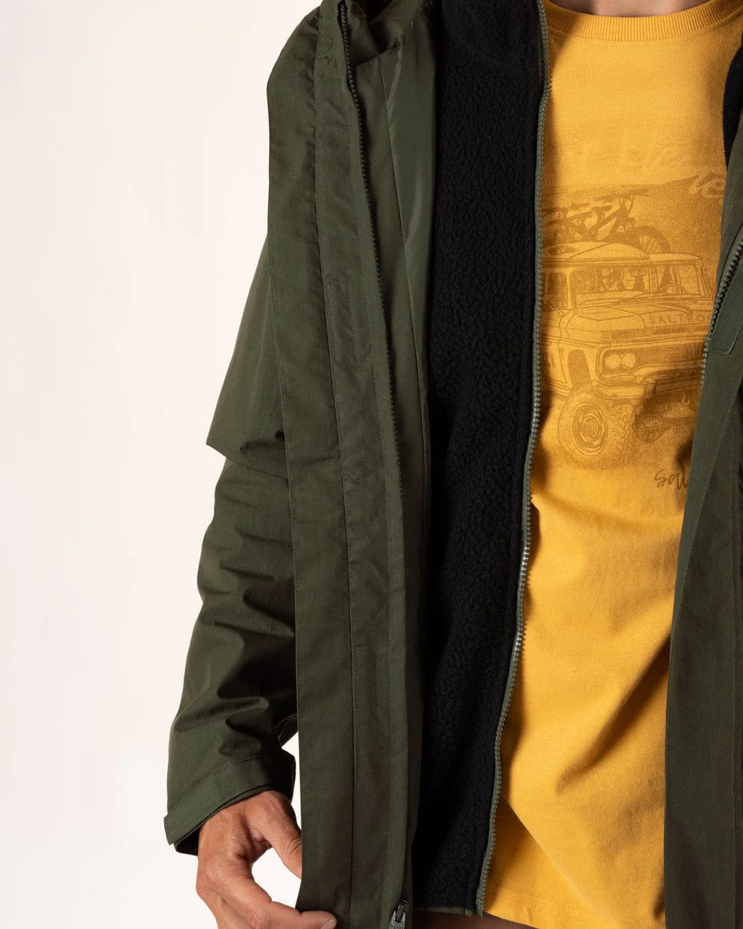 Verses - Mens Water Resistant 3 in 1 Jacket - Green - Image 19