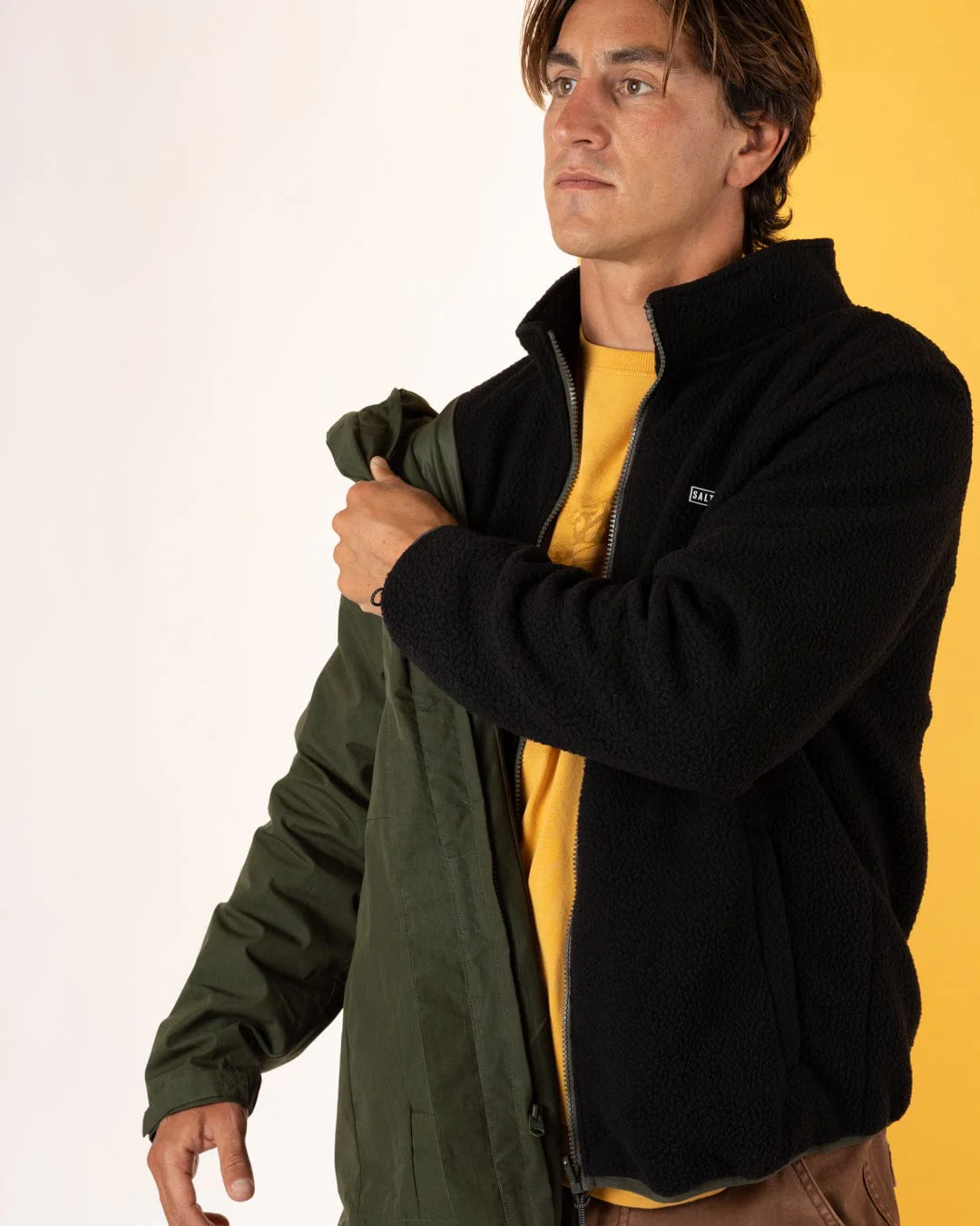 Verses - Mens Water Resistant 3 in 1 Jacket - Green - Image 21
