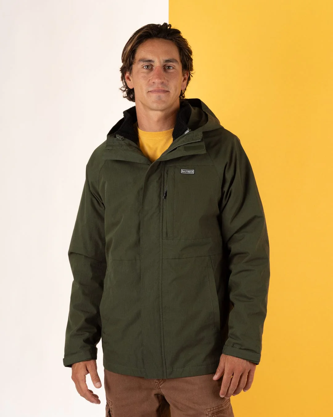Verses - Mens Water Resistant 3 in 1 Jacket - Green - Image 9