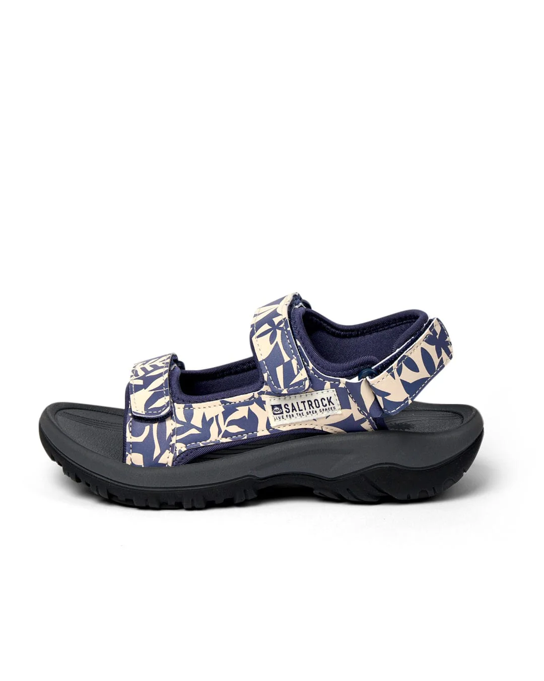 Walkabout Balance - Womens Floral Hiking Sandal - Blue - Image 3