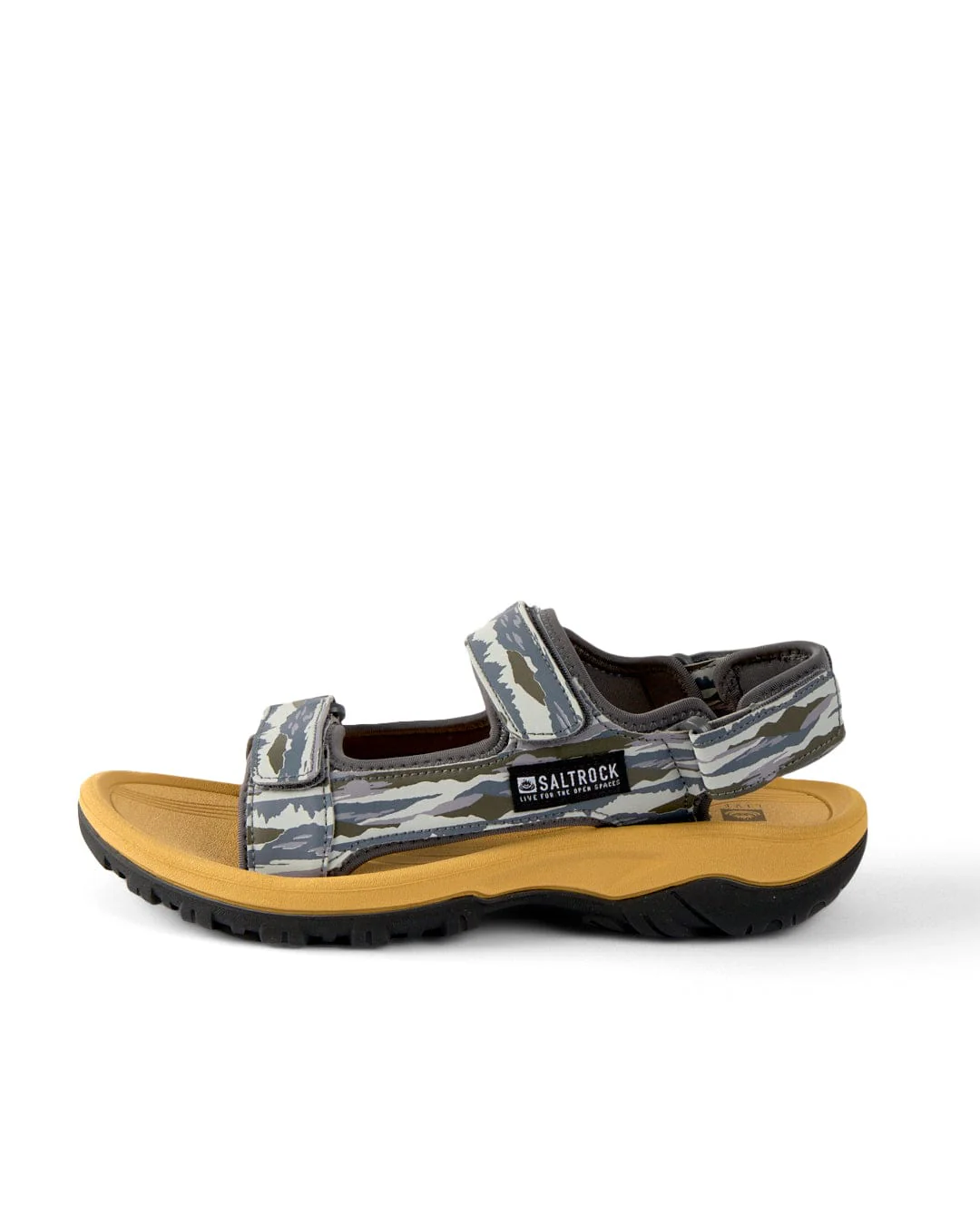 Walkabout - Mens Camo Stripe Hiking Sandal - Green - Image 3