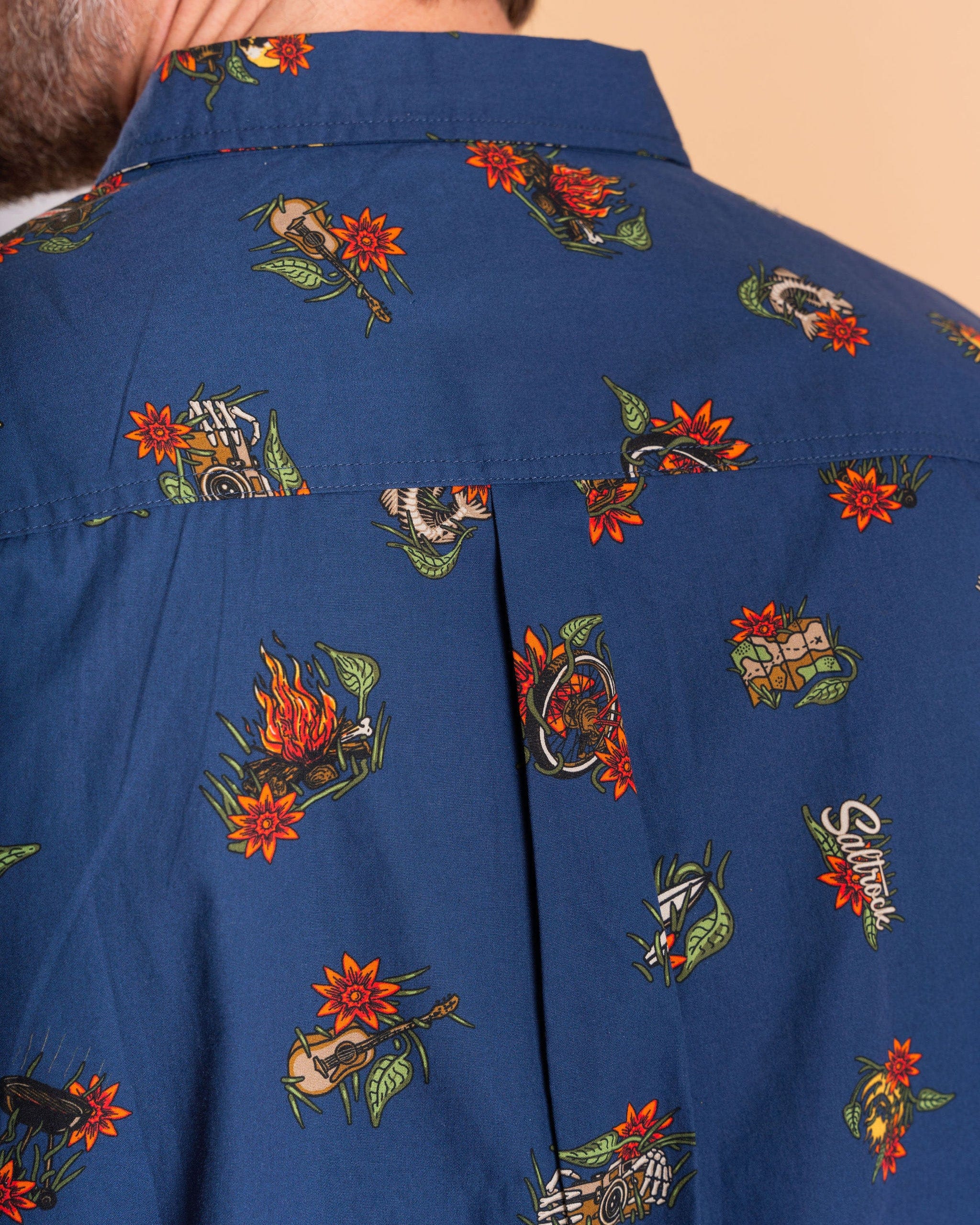 Wanderer - Mens Short Sleeve Shirt - Blue - Image 5
