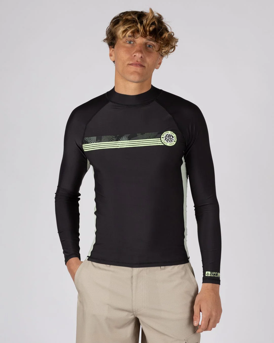 Warp Surf - Mens Long Sleeve Rashvest - Dark Grey - Image 2