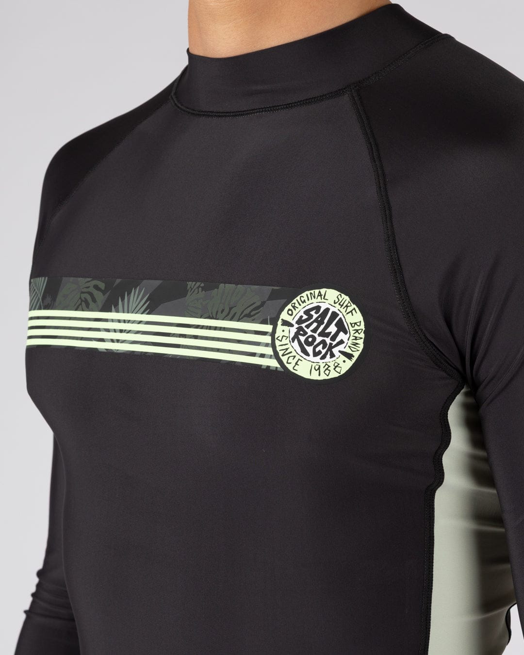 Warp Surf - Mens Long Sleeve Rashvest - Dark Grey - Image 5