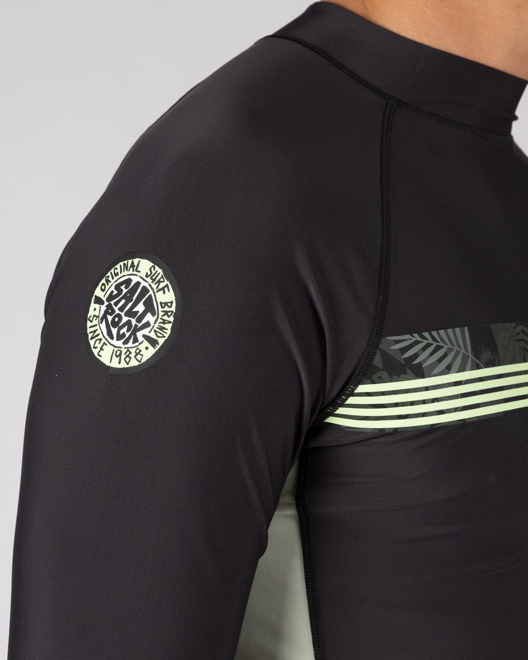 Warp Surf - Mens Long Sleeve Rashvest - Dark Grey - Image 7