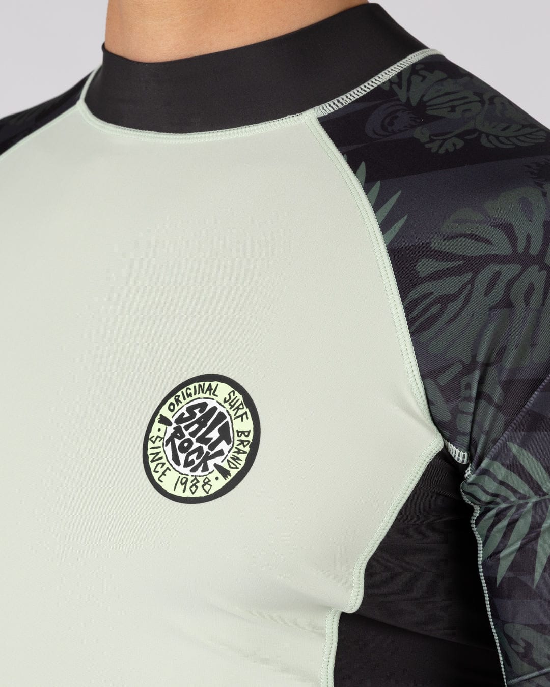 Warp Surf - Mens Short Sleeve Rashvest - Light Green - Image 2