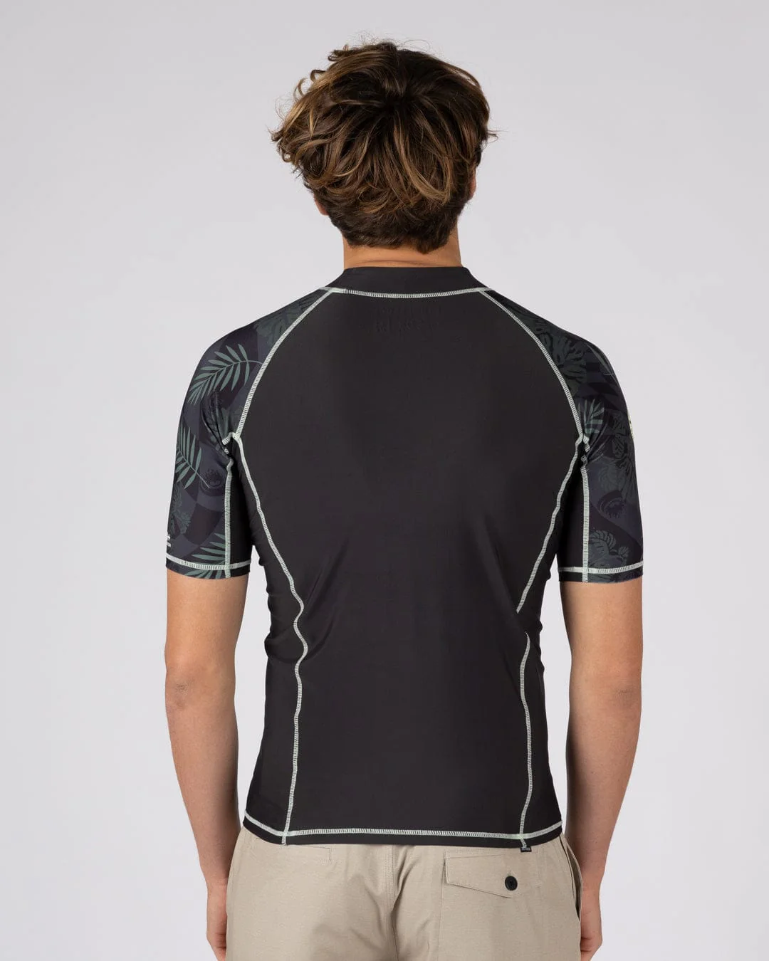 Warp Surf - Mens Short Sleeve Rashvest - Light Green - Image 5