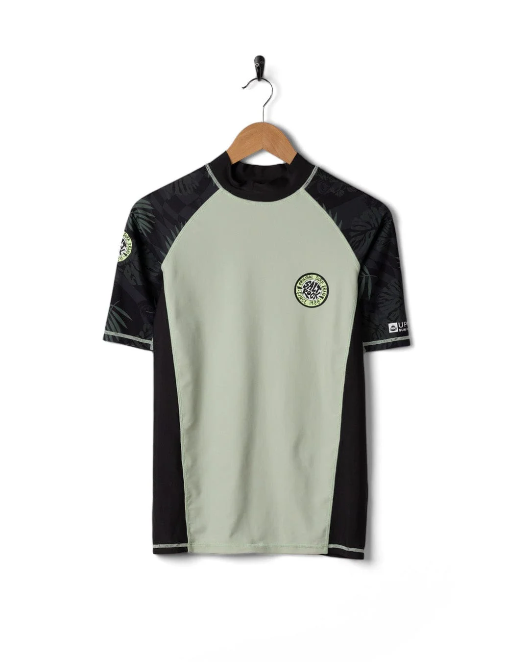 Warp Surf - Mens Short Sleeve Rashvest - Light Green - Image 8