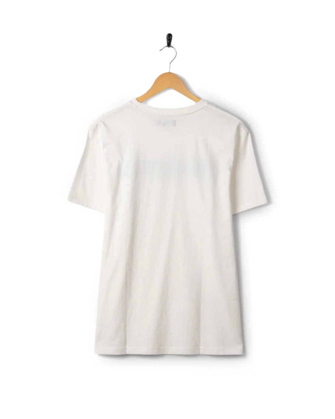 Warp Surf Stripe - Mens Short Sleeve T-Shirt - Cream - Image 8