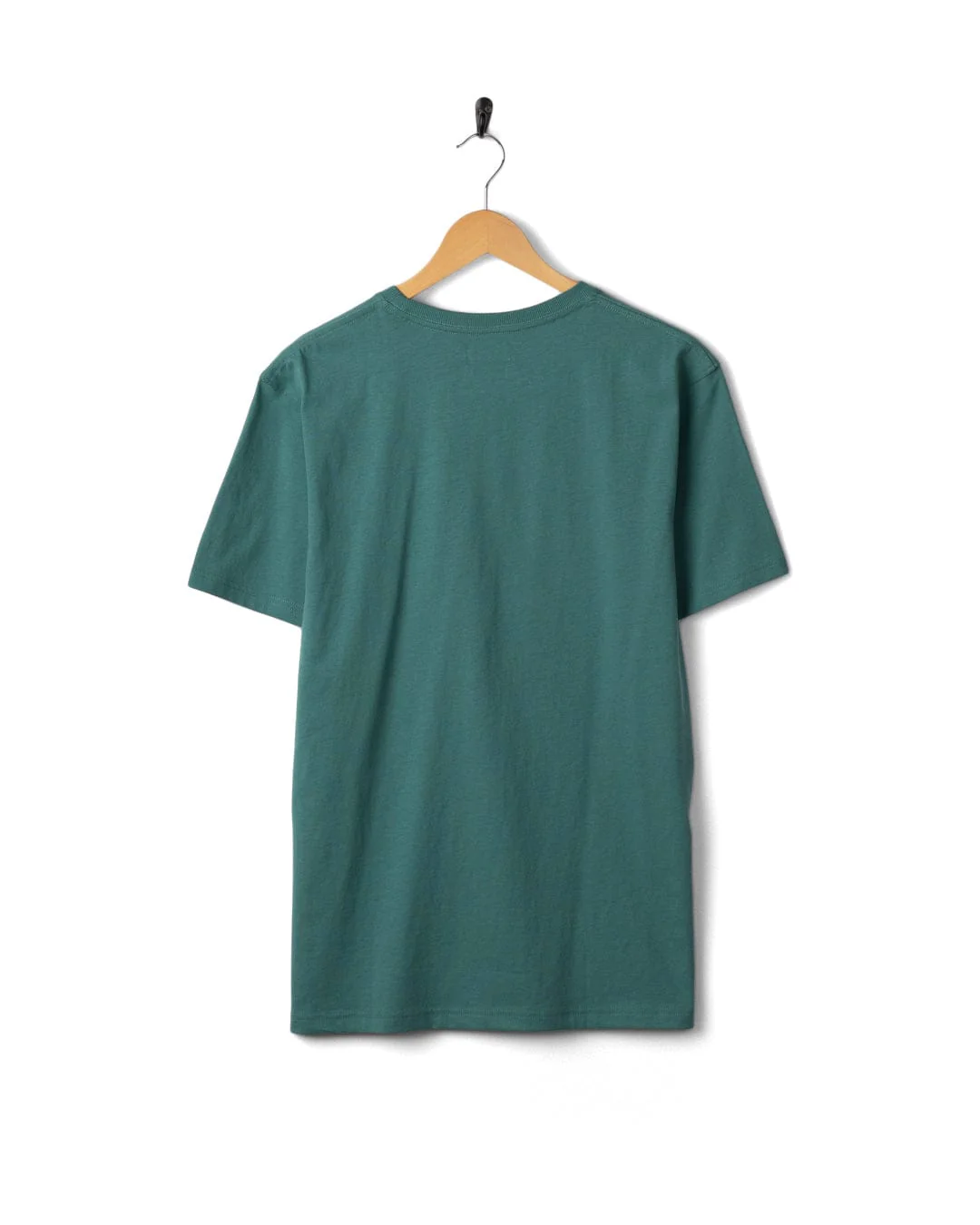 Warp Surf Stripe - Mens Short Sleeve T-Shirt - Dark Green - Image 6