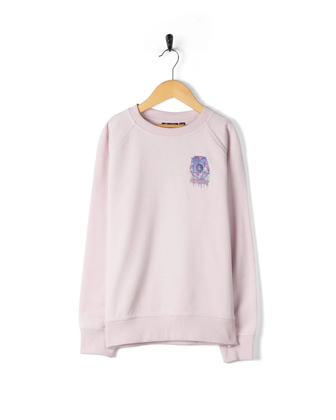 Wave Running - Kids Sweatshirt - Purple - Image 2