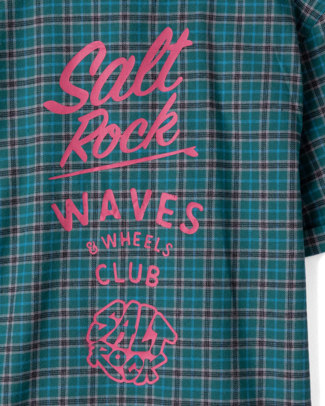 Waves Wheels Club - Kids Short Sleeved Shirt - Dark Green - Image 2