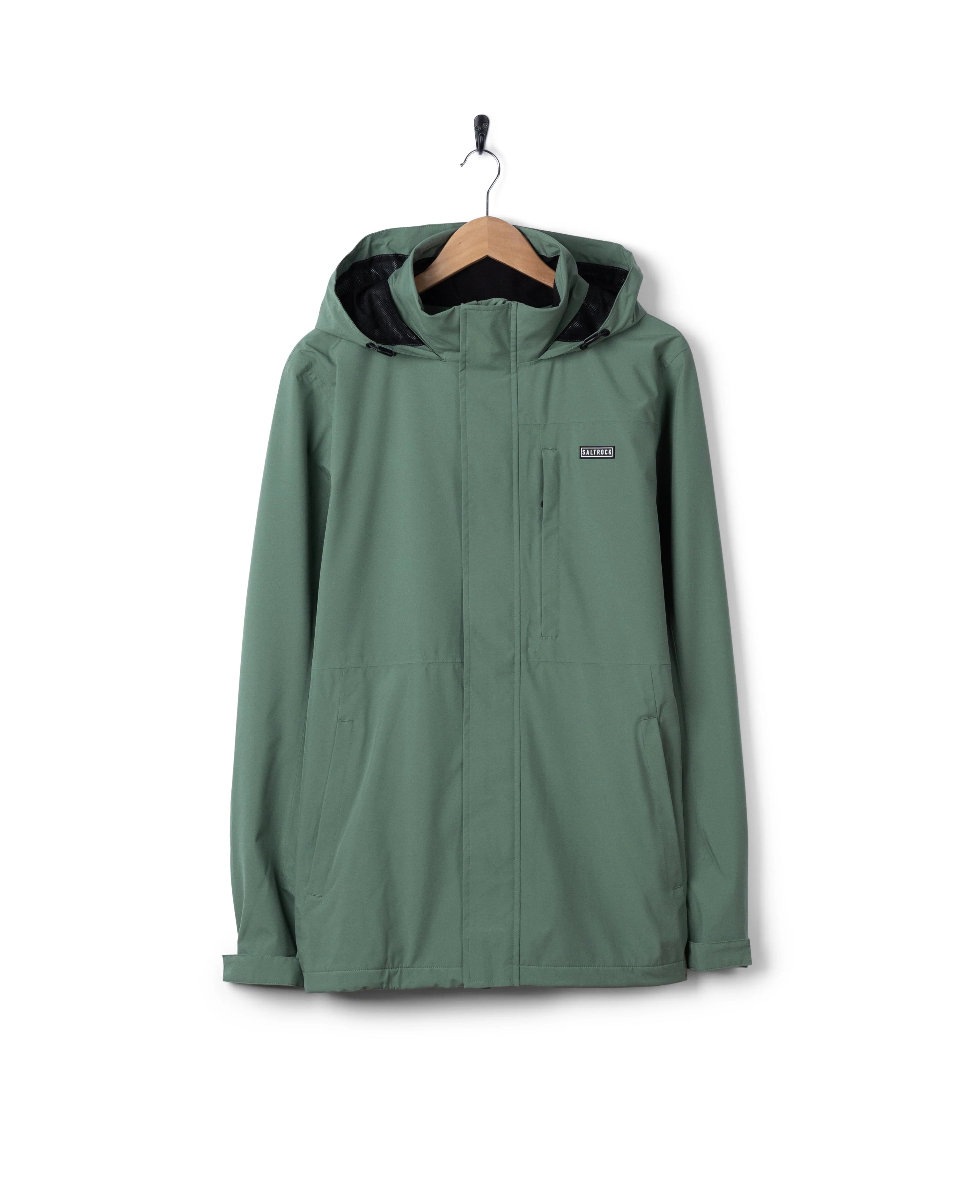 Whistler II -Mens Waterproof Hooded Jacket- Light Green - Image 14