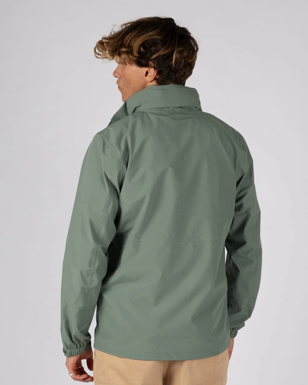 Whistler II -Mens Waterproof Hooded Jacket- Light Green - Image 15
