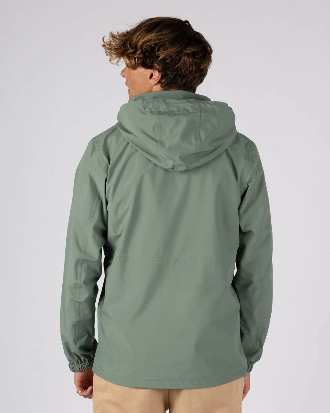 Whistler II -Mens Waterproof Hooded Jacket- Light Green - Image 8