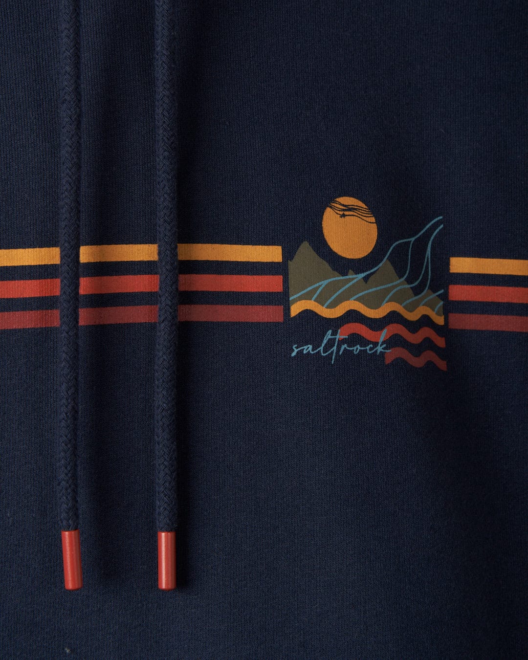 Winter Stripe - Womens Recycled Pop Hoodie - Blue - Image 5