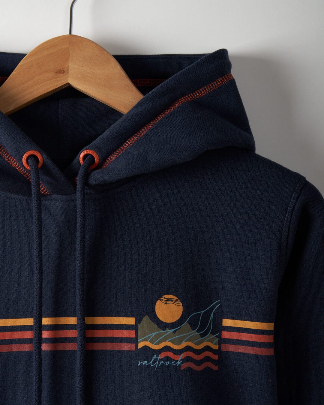 Winter Stripe - Womens Recycled Pop Hoodie - Blue - Image 7