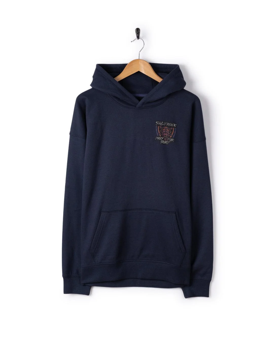 Wolfscale II - Mens Oversized Pop Hoodie - Blue - Image 7