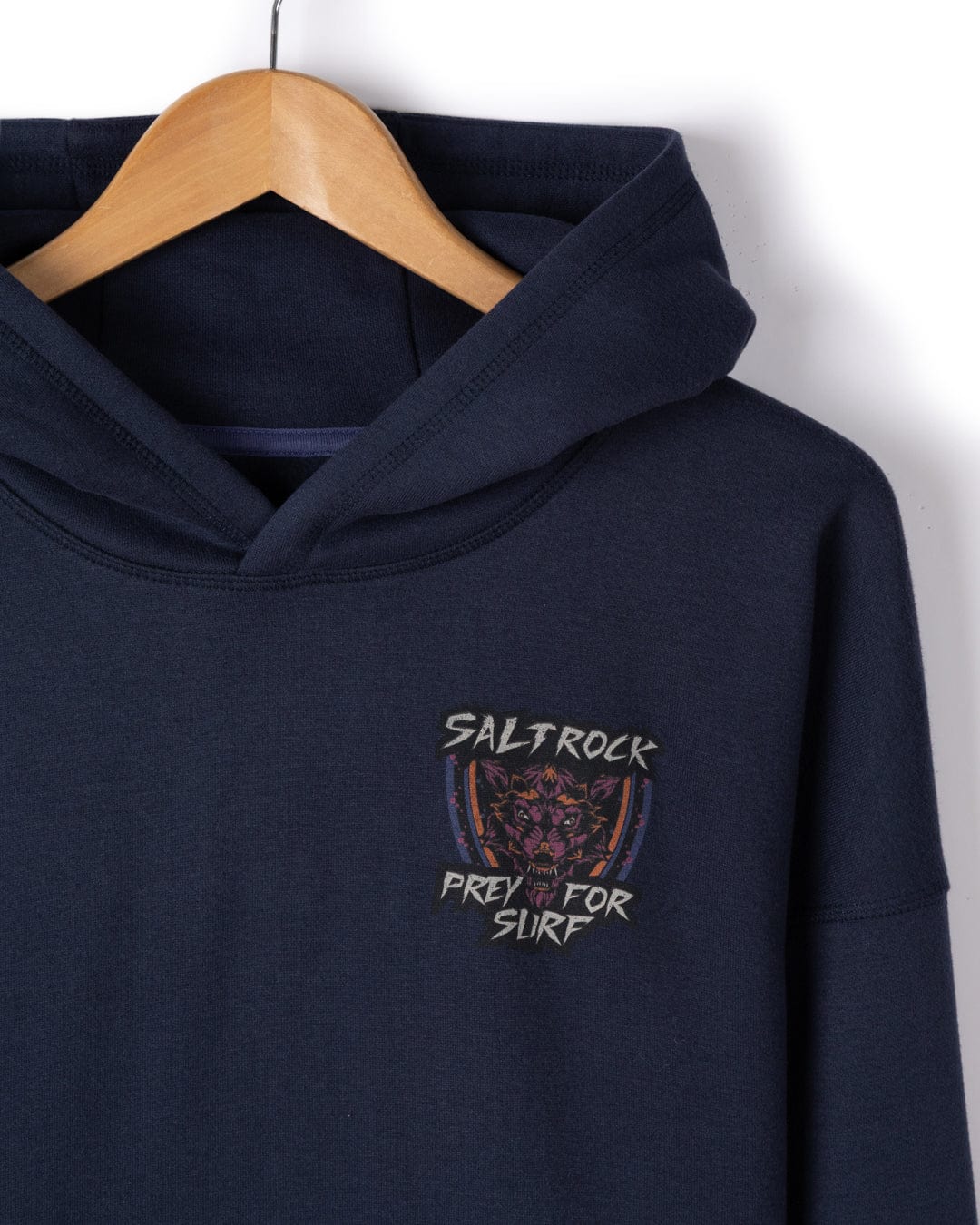 Wolfscale II - Mens Oversized Pop Hoodie - Blue - Image 9