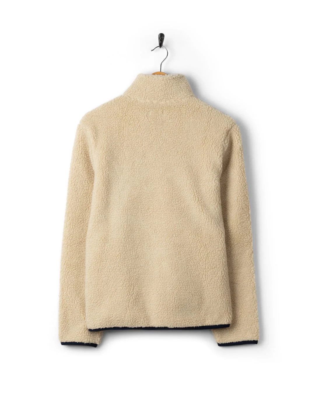 Wrenna - Womens Zip Through Fleece -Cream - Image 5
