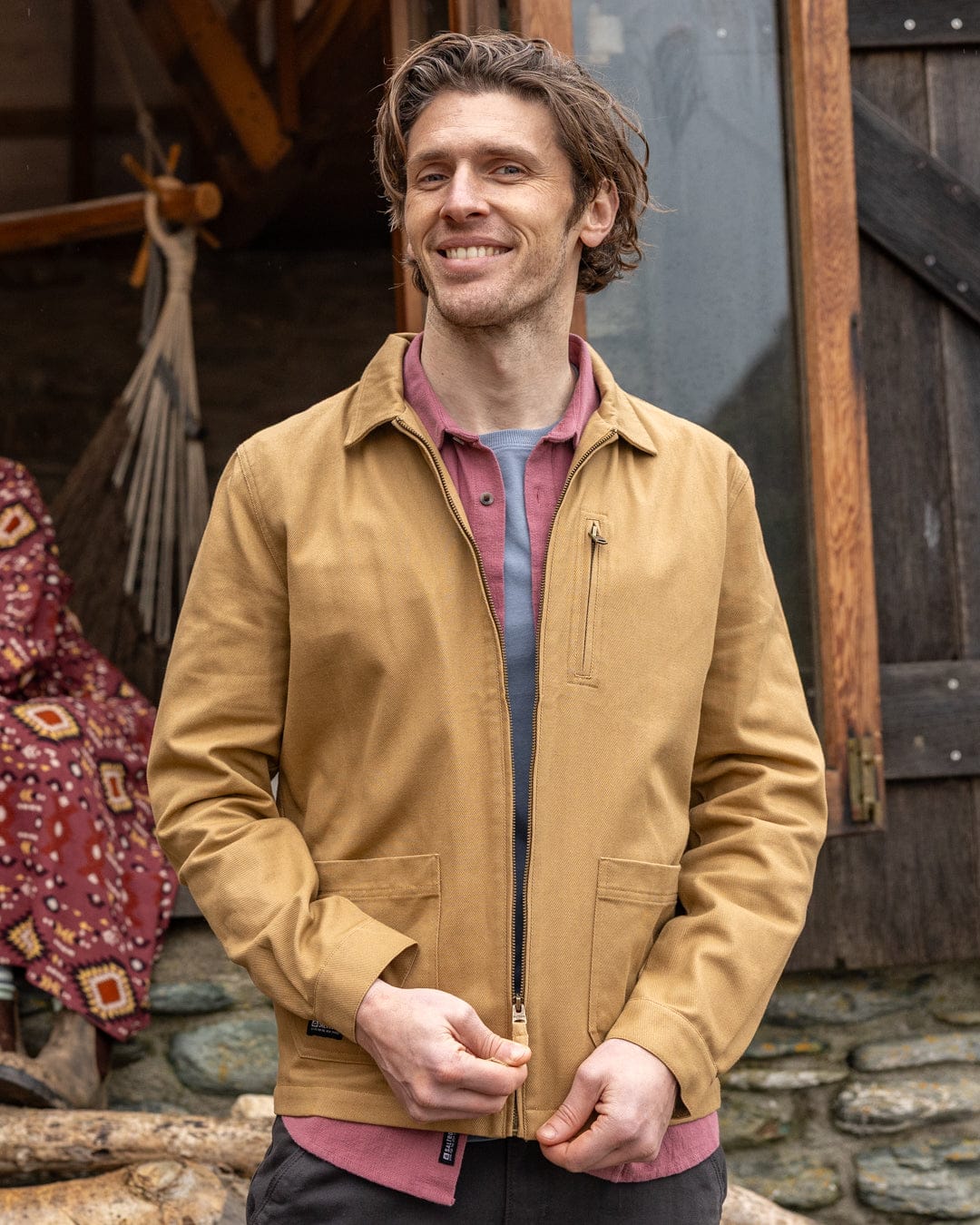 Wyatt Origins - Mens Casual Jacket - Brown